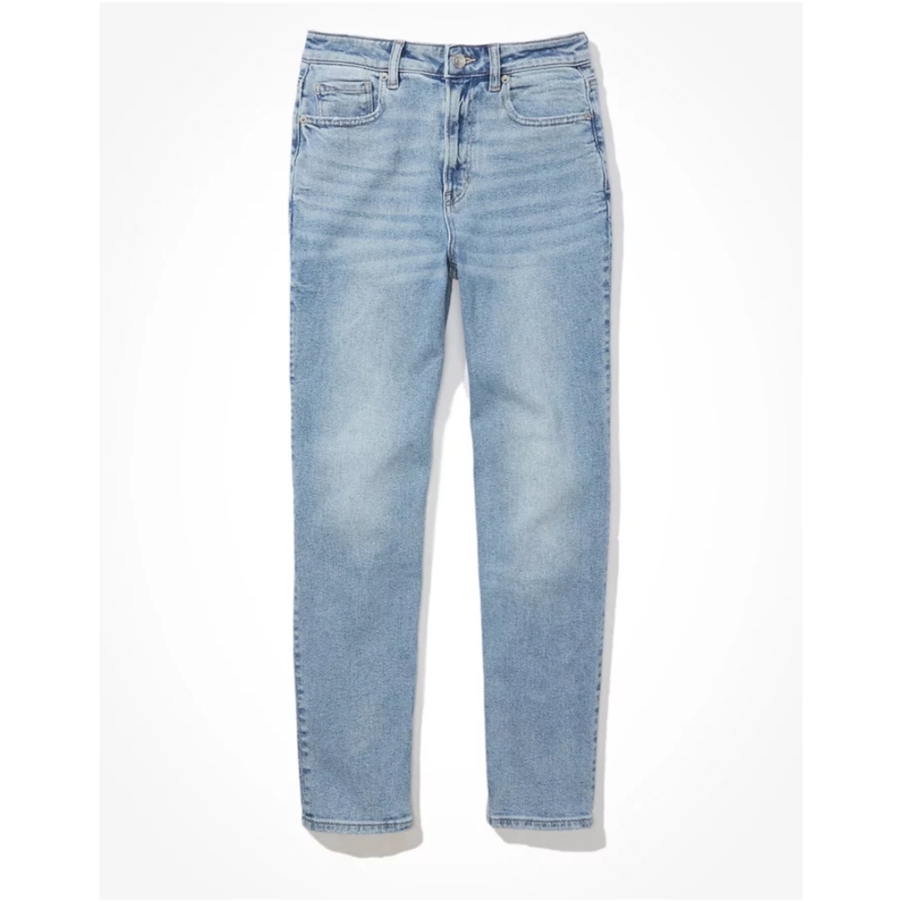 American Eagle AE Stretch Mom Straight Jean sz 4 S Women's